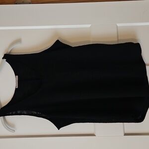 Zenana Outfitters Black Knit Sleeveless Top Large